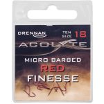 Drennan Acolyte Micro Barbed Red Finesse Hooks Size 18