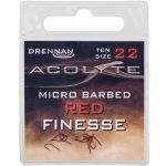 Drennan Acolyte Micro Barbed Red Finesse Hooks Size 22