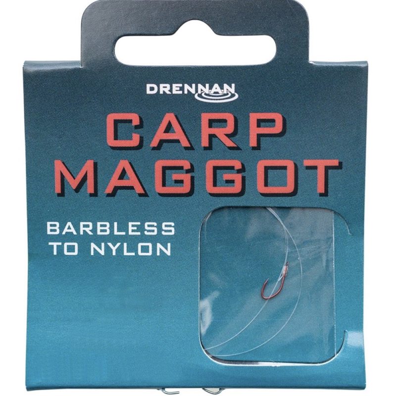 Drennan Barbless Carp Maggot Hooks to Nylon