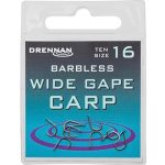 Drennan Barbless Wide Gape Carp Hook Size 16
