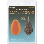 Drennan Inline Flat Method Feeder and Mould 35g Large