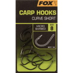Fox Curve Shank Short Carp Fishing Hooks Size 8