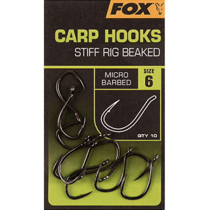 Fox Stiff Rig Hooks Size 6