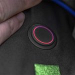 Preston Heated Jacket Button Close Up