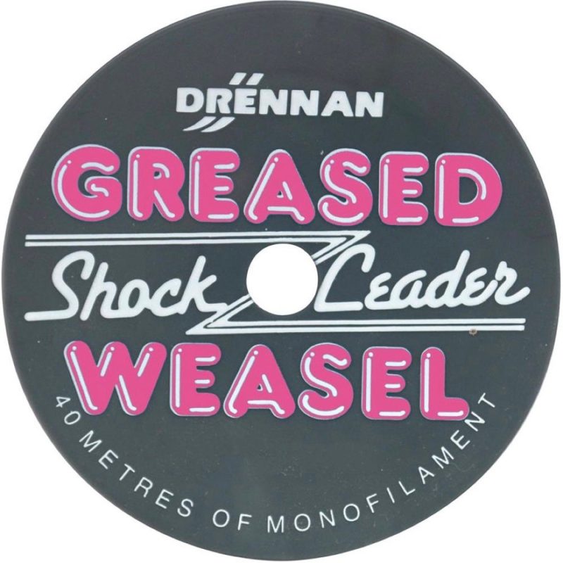 Drennan Greased Weasel Sea Fishing Shock Leader Grey