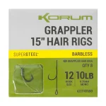 Korum Grappler Hair Rigs 15" Barbless
