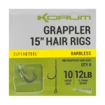Korum Grappler Hair Rigs 15" Barbless