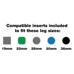 NuFish Tray Leg Size Guide