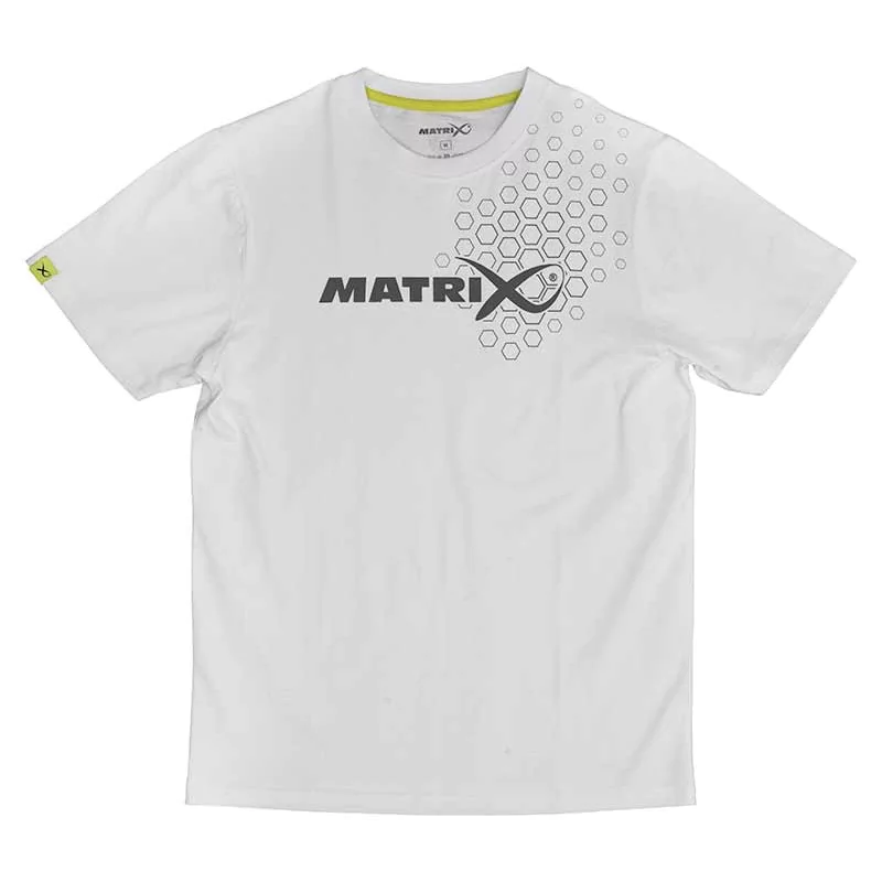 Matrix Hex Print T-Shirt White